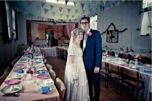 Rosie and James on their Wedding Day