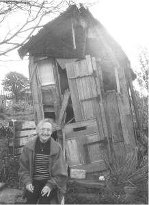 Pam ‘at home’ on her allotment