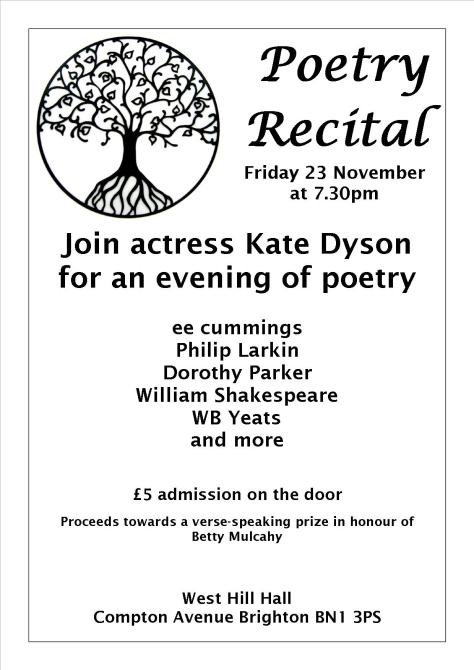 Kate Dyson Poetry Recital 