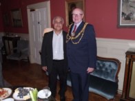 Vinod with Mayor Brian Fitch