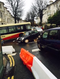 Chaos at Upper Gloucester Road / Buckingham Road 