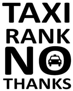 Taxi no thanks