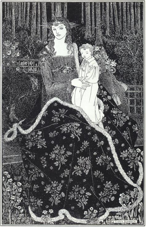 A Large Christmas Card 1895 by Aubrey Beardsley
