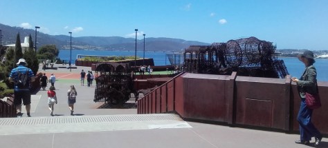 Steel Trucks Sculpture at MONA Museum 